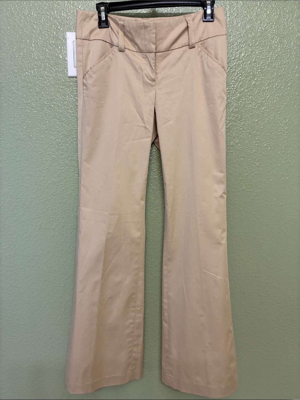 Willi Smith vintage Khaki Bootcut Pants size 4 98%  cotton